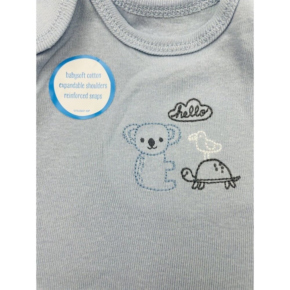 Carter's Baby Boy 5 Pack  Bodysuit Set  12 Months 100%Cotton - Picture 7 of 8